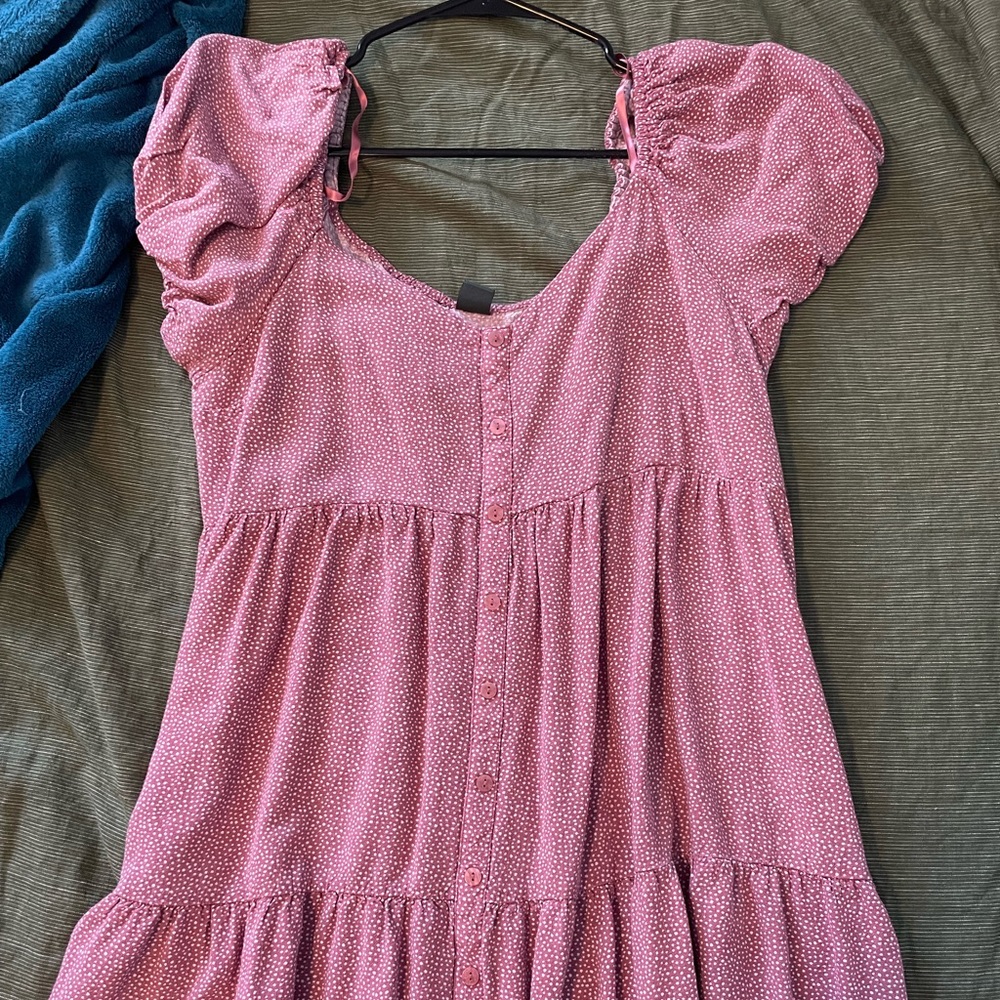 boho puff sleeve dress